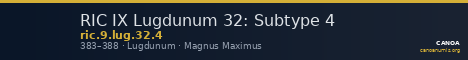 RIC IX Lugdunum 32: Subtype 4 — CANOA