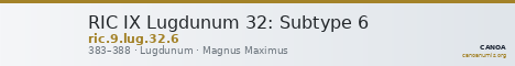 RIC IX Lugdunum 32: Subtype 6 — CANOA