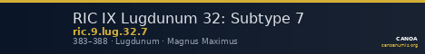 RIC IX Lugdunum 32: Subtype 7 — CANOA