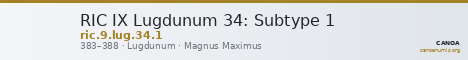 RIC IX Lugdunum 34: Subtype 1 — CANOA