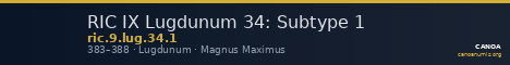 RIC IX Lugdunum 34: Subtype 1 — CANOA