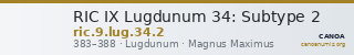 RIC IX Lugdunum 34: Subtype 2 — CANOA