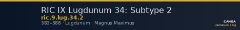 RIC IX Lugdunum 34: Subtype 2 — CANOA