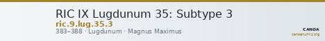 RIC IX Lugdunum 35: Subtype 3 — CANOA