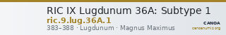 RIC IX Lugdunum 36A: Subtype 1 — CANOA