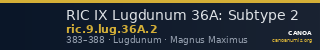 RIC IX Lugdunum 36A: Subtype 2 — CANOA