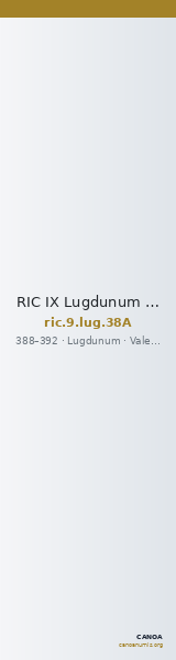 RIC IX Lugdunum 38A — CANOA