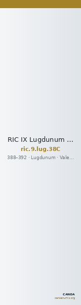 RIC IX Lugdunum 38C — CANOA