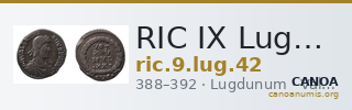 RIC IX Lugdunum 42 — CANOA
