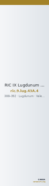 RIC IX Lugdunum 43A: Subtype 4 — CANOA