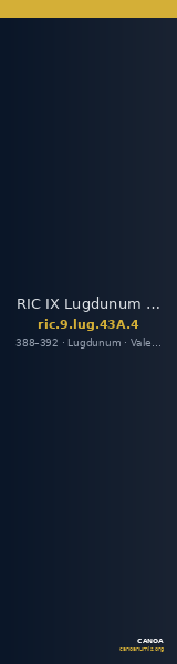 RIC IX Lugdunum 43A: Subtype 4 — CANOA
