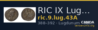 RIC IX Lugdunum 43A — CANOA