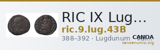 RIC IX Lugdunum 43B — CANOA