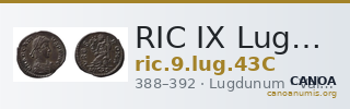 RIC IX Lugdunum 43C — CANOA