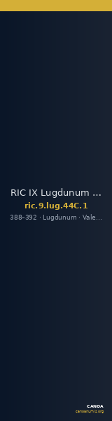 RIC IX Lugdunum 44C: Subtype 1 — CANOA