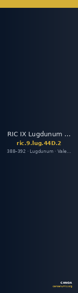 RIC IX Lugdunum 44D: Subtype 2 — CANOA