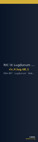 RIC IX Lugdunum 6B: Subtype 1 — CANOA
