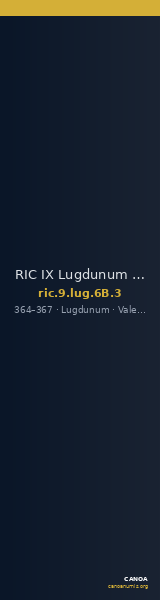 RIC IX Lugdunum 6B: Subtype 3 — CANOA