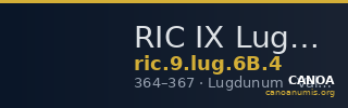 RIC IX Lugdunum 6B: Subtype 4 — CANOA