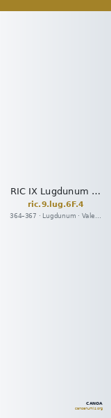 RIC IX Lugdunum 6F: Subtype 4 — CANOA