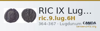 RIC IX Lugdunum 6H — CANOA