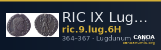 RIC IX Lugdunum 6H — CANOA