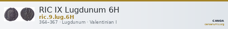 RIC IX Lugdunum 6H — CANOA