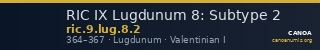 RIC IX Lugdunum 8: Subtype 2 — CANOA