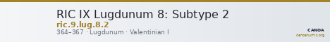 RIC IX Lugdunum 8: Subtype 2 — CANOA