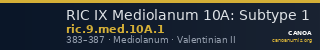 RIC IX Mediolanum 10A: Subtype 1 — CANOA