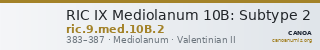 RIC IX Mediolanum 10B: Subtype 2 — CANOA