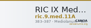 RIC IX Mediolanum 11A — CANOA