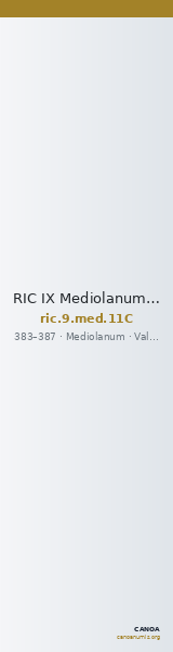 RIC IX Mediolanum 11C — CANOA