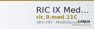 RIC IX Mediolanum 11C — CANOA