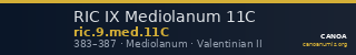 RIC IX Mediolanum 11C — CANOA