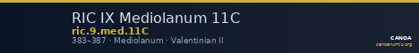 RIC IX Mediolanum 11C — CANOA