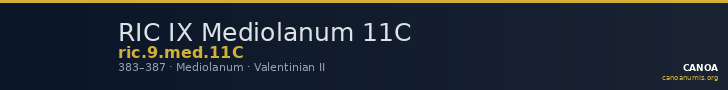 RIC IX Mediolanum 11C — CANOA