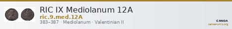 RIC IX Mediolanum 12A — CANOA