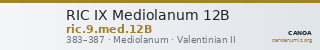 RIC IX Mediolanum 12B — CANOA