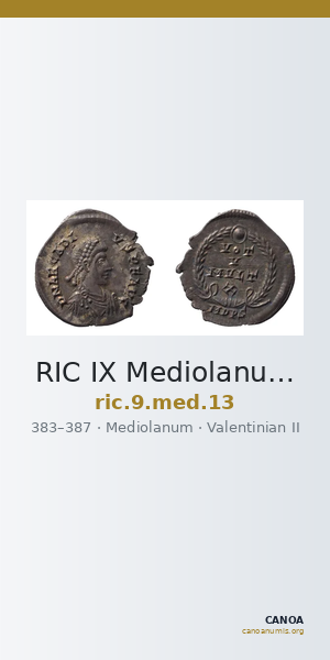 RIC IX Mediolanum 13 — CANOA