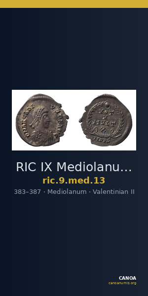 RIC IX Mediolanum 13 — CANOA