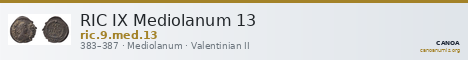 RIC IX Mediolanum 13 — CANOA
