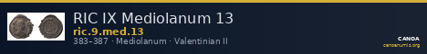 RIC IX Mediolanum 13 — CANOA