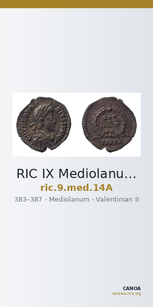 RIC IX Mediolanum 14A — CANOA