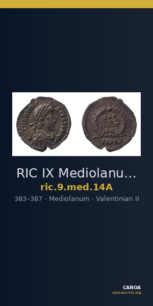 RIC IX Mediolanum 14A — CANOA