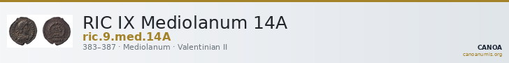 RIC IX Mediolanum 14A — CANOA