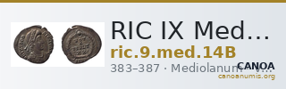 RIC IX Mediolanum 14B — CANOA