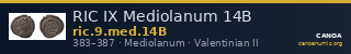 RIC IX Mediolanum 14B — CANOA