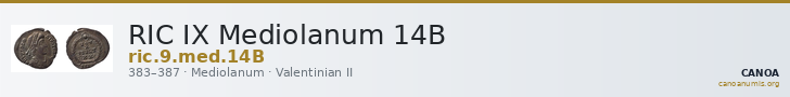 RIC IX Mediolanum 14B — CANOA