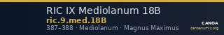 RIC IX Mediolanum 18B — CANOA
